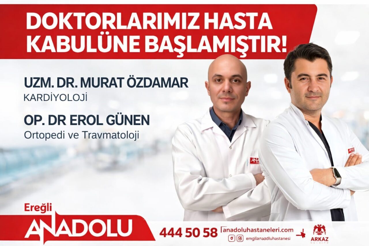 Zonguldak Karadeniz Ereğli ilçesinde Kardiyoloji ve Ortopedi uzmanları bölge halkına