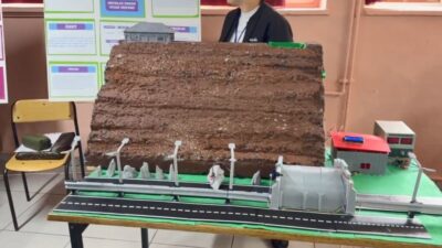 Karadeniz Bölgesi’nde sık sık yaşanan heyelanlara karşı öğrenciler tarafından geliştirilen