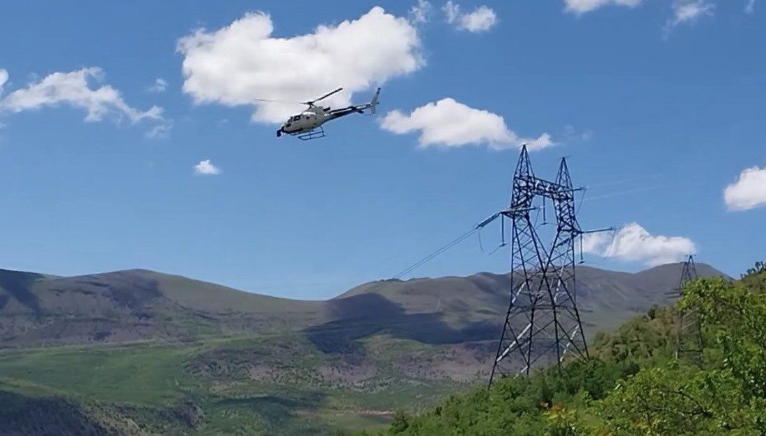 Diyarbakır’ın Çüngüş ilçesindeki Karakaya Barajında, Türkiye Elektrik İletim AŞ tarafından,