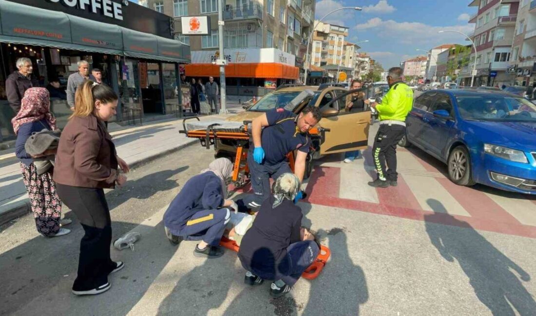 Karaman’da otomobille çarpışan motosikletin sürücüsü yaralandı. Kaza, Külhan Mahallesi Kemal