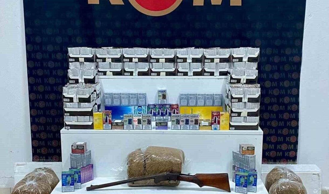 Kars’ta düzenlenen operasyonda 11 bin 80 adet doldurulmuş makaron, 120