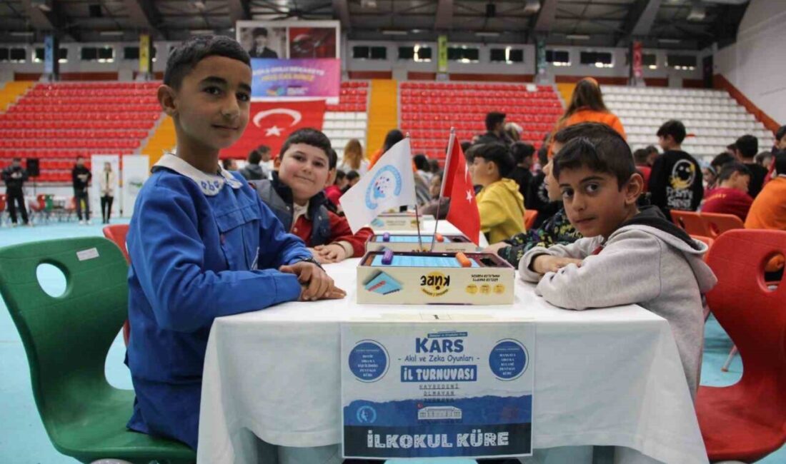Kars’ta, “3. Akıl ve Zeka Oyunları İl Turnuvası”, öğrencilerin kıyasıya