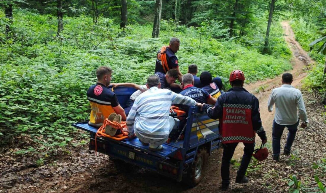 Sakarya’nın Akyazı ilçesinde kros motosikletiyle ormanlık alanda gezinirken dere yatağına