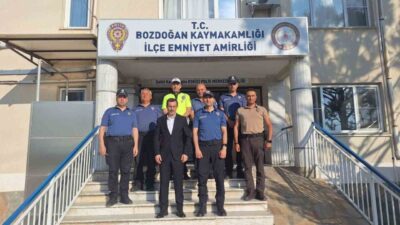 Aydın’ın Bozdoğan ilçesinde Kaymakam Yunus Emre Polat, Kurban Bayramı dolayısıyla