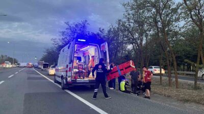Tekirdağ Çorlu’da meydana gelen kaza sonrası trafik güvenliği için tedbir