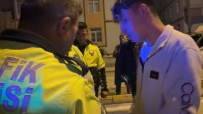 Aksaray’da yasal sınırın 4 katı alkol aldıktan sonra trafiğe çıkan