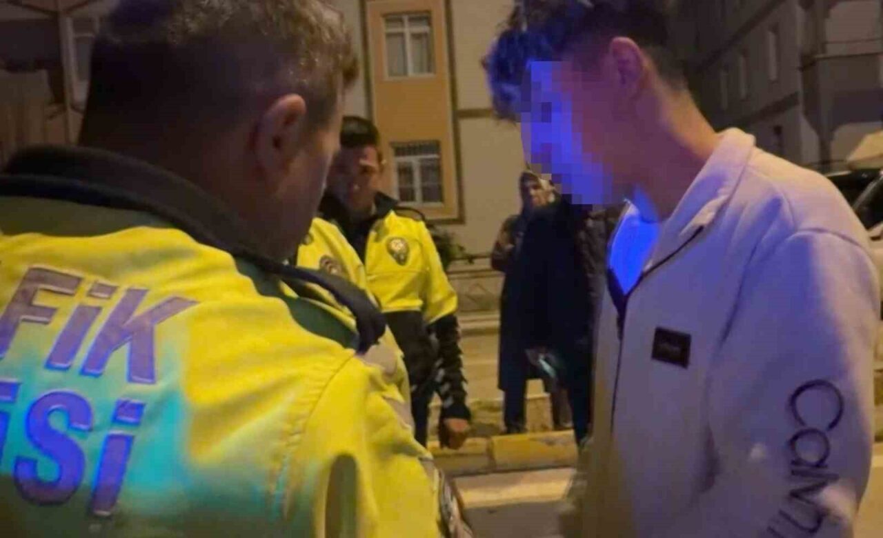 Aksaray’da yasal sınırın 4 katı alkol aldıktan sonra trafiğe çıkan