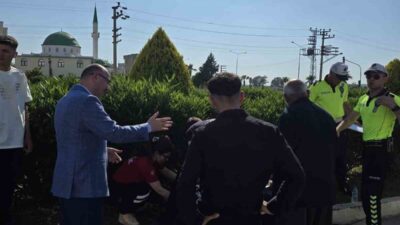 Osmaniye’de bayramlaşma ziyaretinden dönen Osmaniye Valisi Mehmet Fatih Serdengeçti, tek