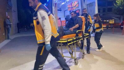 Bursa’nın İnegöl ilçesinde meydana gelen kazada motosiklet ile çarpışan bisikletin