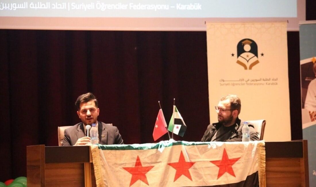 Karabük Üniversitesi’nde (KBÜ), Suriye devriminin yıl dönümü dolayısıyla söyleşi ve