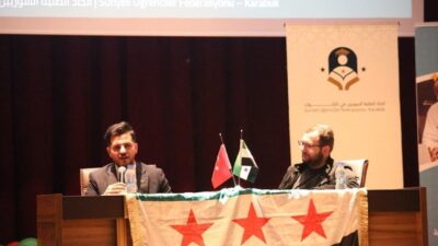 Karabük Üniversitesi’nde (KBÜ), Suriye devriminin yıl dönümü dolayısıyla söyleşi ve