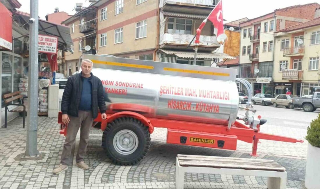 Kütahya’nın Hisarcık ilçesine bağlı Şehitler mahallesindeki vatandaşların katkıları ile yangın