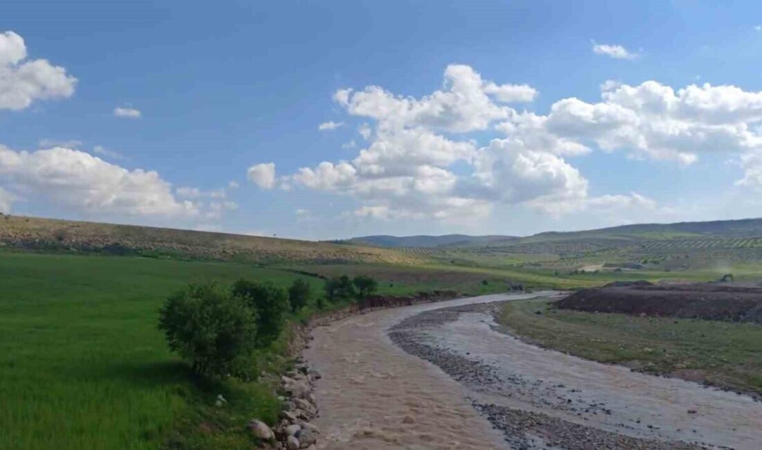 Kilis’in Musabeyli ilçesinde etkili olan son yağışların ardından Sabun Suyu’nda