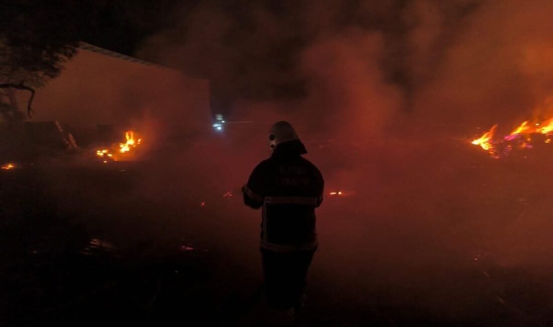 Hatay’ın Kırıkhan ilçesinde bir bahçede çıkan yangın, itfaiye ekiplerinin müdahalesiyle