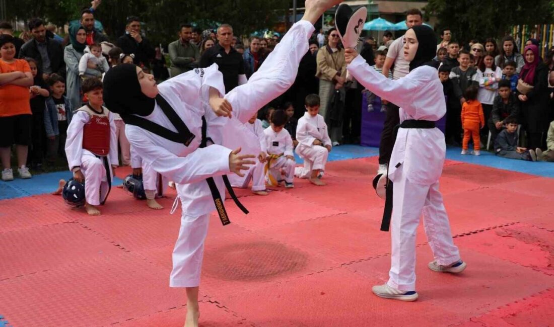 Kırıkkale Belediyesi tarafından düzenlenen 19 Mayıs programında, gençler sportif faaliyetlerle