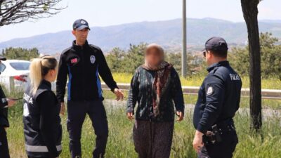 Kırıkkale’de zabıta ve polis ekiplerince düzenlenen ortak denetimde, dilencilik yaptığı