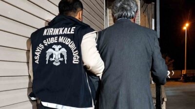 Kırıkkale’de polis ekiplerince yürütülen çalışmalarda, haklarında kesinleşmiş hapis cezası bulunan