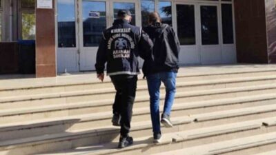 Kırıkkale’de polis ekiplerince yapılan operasyonda, hakkında 8 ay 10 gün