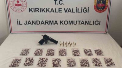 Kırıkkale’nin Keskin ilçesinde jandarma ekiplerince bir iş yerine düzenlenen operasyonda