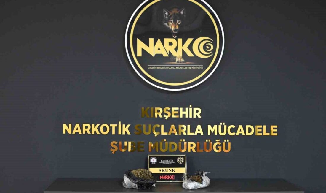 Kırşehir’de polisin düzenlediği uyuşturucu operasyonunda 856 gram uyuşturucu madde ele