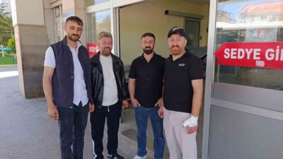 Kırşehir’de kurban kesimi sırasında çeşitli yerlerinden yaralanan acemi kasaplar hastaneye