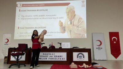 Türk Kızılay Aydın İl Başkanlığı tarafından Aydın Adnan Menderes Üniversitesi
