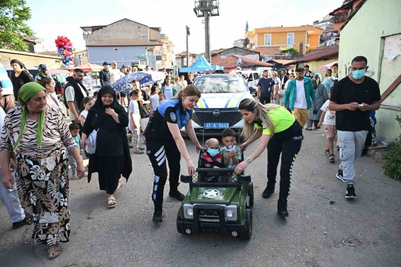 Kocaeli’de polis ekipleri, lösemi tedavisi gören 2 yaşındaki Halime Medine