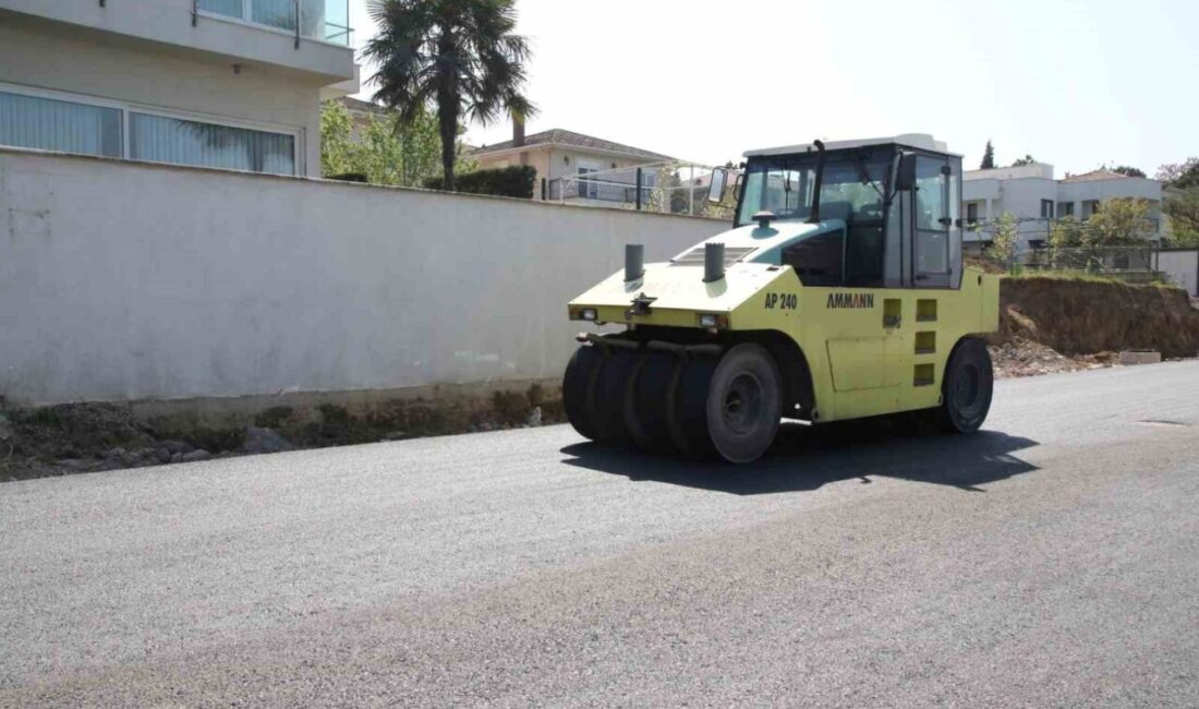 Kocaeli Büyükşehir Belediyesi, havaların ısınmasıyla birlikte asfalt sezonunu açarak Gölcük,