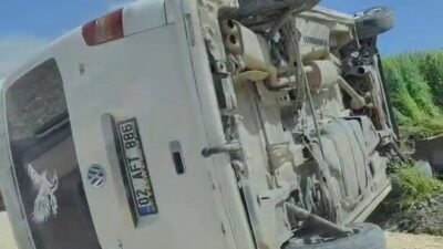 Adıyaman’da, sürücüsünün direksiyon hakimiyetini kaybettiği araç devrildi. Edinilen bilgilere göre,