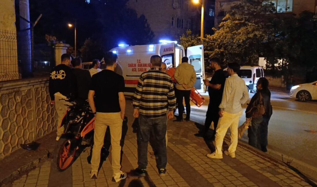 Bursa’nın İnegöl ilçesinde meydana gelen kazada duvara çarpan motosikletin sürücüsü