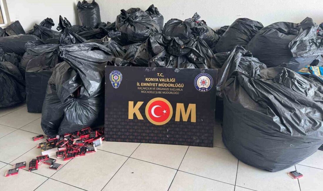 Konya’da polis ve tarım müdürlüğü ekiplerinin ortaklaşa düzenlediği operasyonda, merdiven