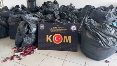 Konya’da polis ve tarım müdürlüğü ekiplerinin ortaklaşa düzenlediği operasyonda, merdiven