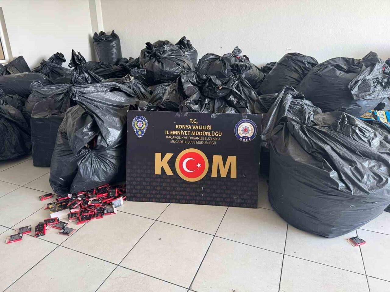 Konya’da polis ve tarım müdürlüğü ekiplerinin ortaklaşa düzenlediği operasyonda, merdiven