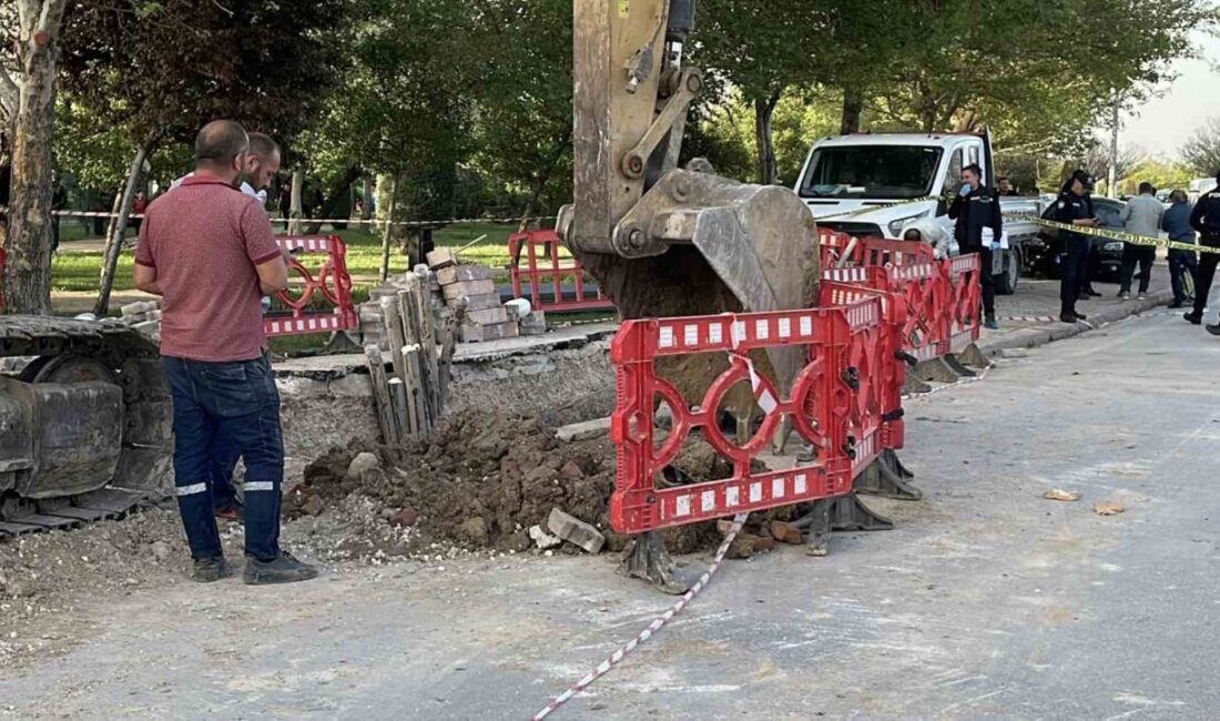 Konya’da elektrik dağıtım firması MEDAŞ işçilerinin çalıştığı alanda göçük meydana