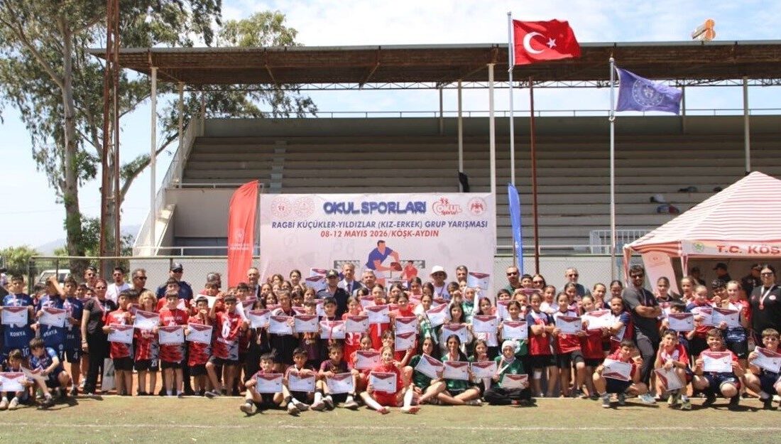 Aydın Köşk ilçesinin ev sahipliğinde gerçekleşen Okul Sporları Ragbi Küçükler