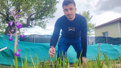 Yozgat’ta 26 yaşındaki genç girişimci Emre Sarıaslan, köyündeki bahçede yaptığı