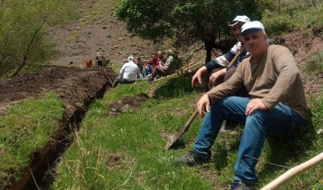 Bitlis’in Ahlat ilçesine bağlı Uludere köyünde vatandaşlar, yaz aylarında bahçe