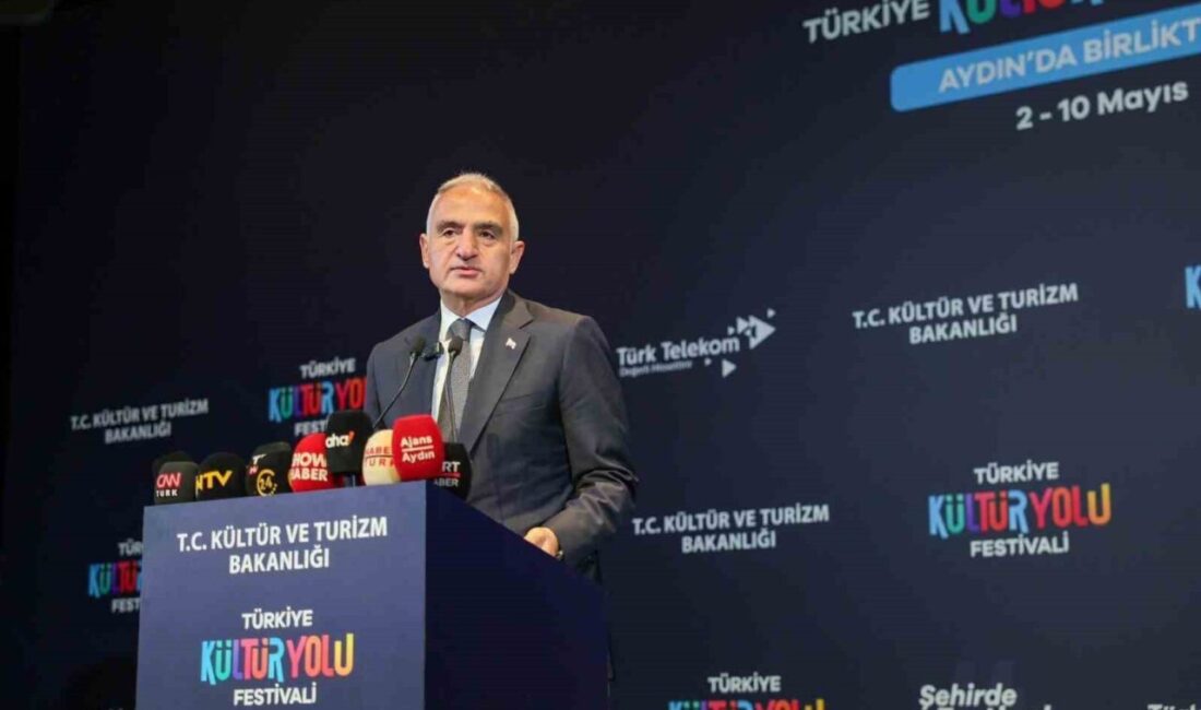 Türkiye Kültür Yolu Festivali’nin açılışını gerçekleştirmek üzere Aydın’a gelen Kültür