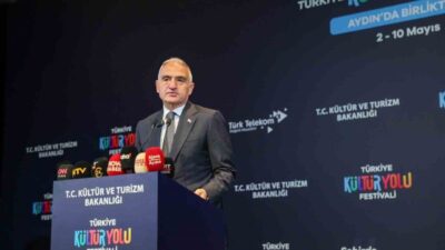 Türkiye Kültür Yolu Festivali’nin açılışını gerçekleştirmek üzere Aydın’a gelen Kültür