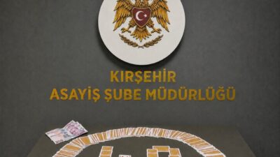 Kırşehir’de polis ekipleri tarafından kumar oynadığı belirlenen 4 kişiye 46