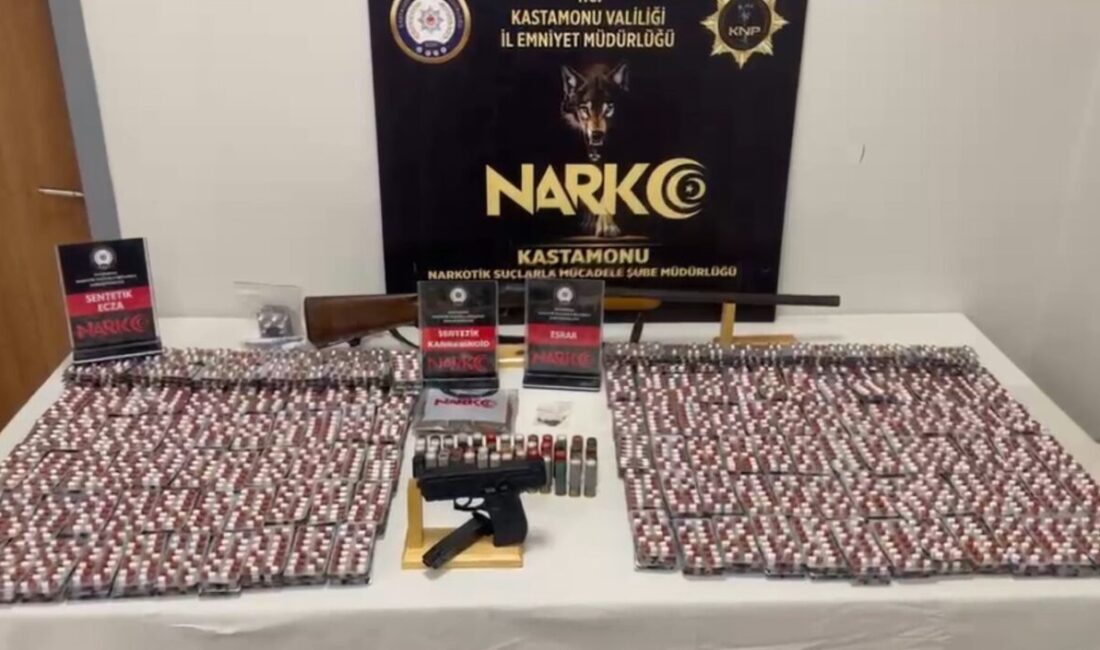 Kastamonu’da bayram öncesinde 4 farklı adrese eş zamanlı gerçekleştirilen operasyonda