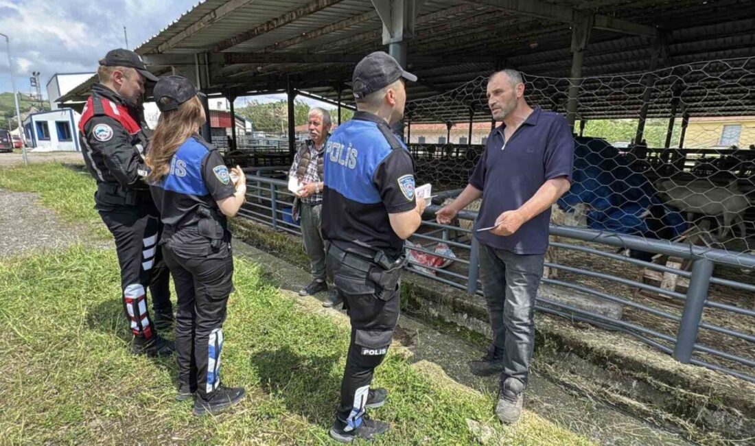 Karabük’te Kurban Bayramı öncesi kurban pazarında denetim ve bilgilendirme çalışması