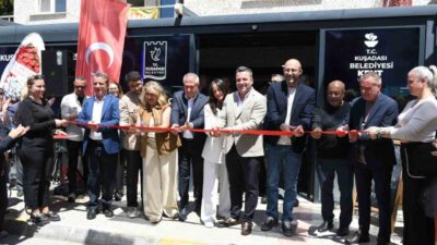 Aydın’ın Kuşadası ilçesinde belediye tarafından hayata geçirilen Kent Lokantası düzenlenen