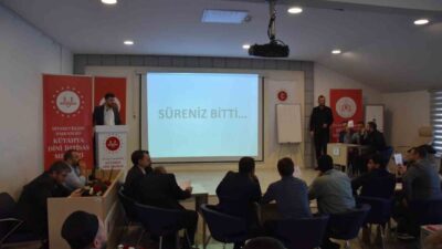 Kütahya’da Din Görevlileri Mesleki Gelişim Kursu kapsamında eğitim gören kursiyerler