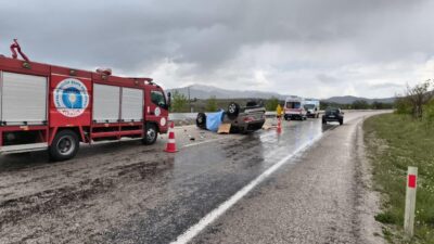 Antalya’nın Korkuteli ilçesi ile Fethiye yolu Kızılcadağ mevki arasında meydana