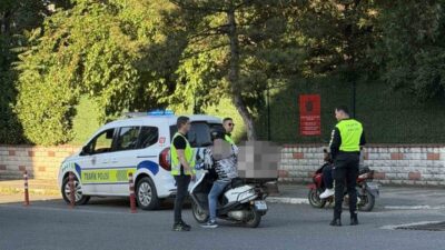 Kırklareli’nin Lüleburgaz ilçesinde Kurban Bayramı dolayısıyla şehir içindeki motosiklet denetimleri