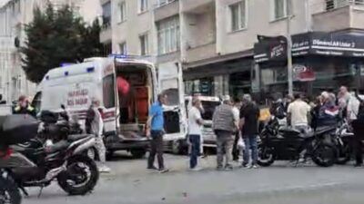 Kırklareli’nin Lüleburgaz ilçesinde yolun karşısına geçmeye çalışan yaya, motosikletin çarpması