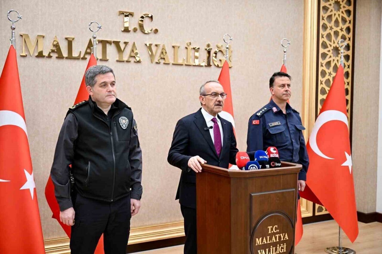 Malatya Valisi Seddar Yavuz, kentte son 4 aylık asayiş verilerini