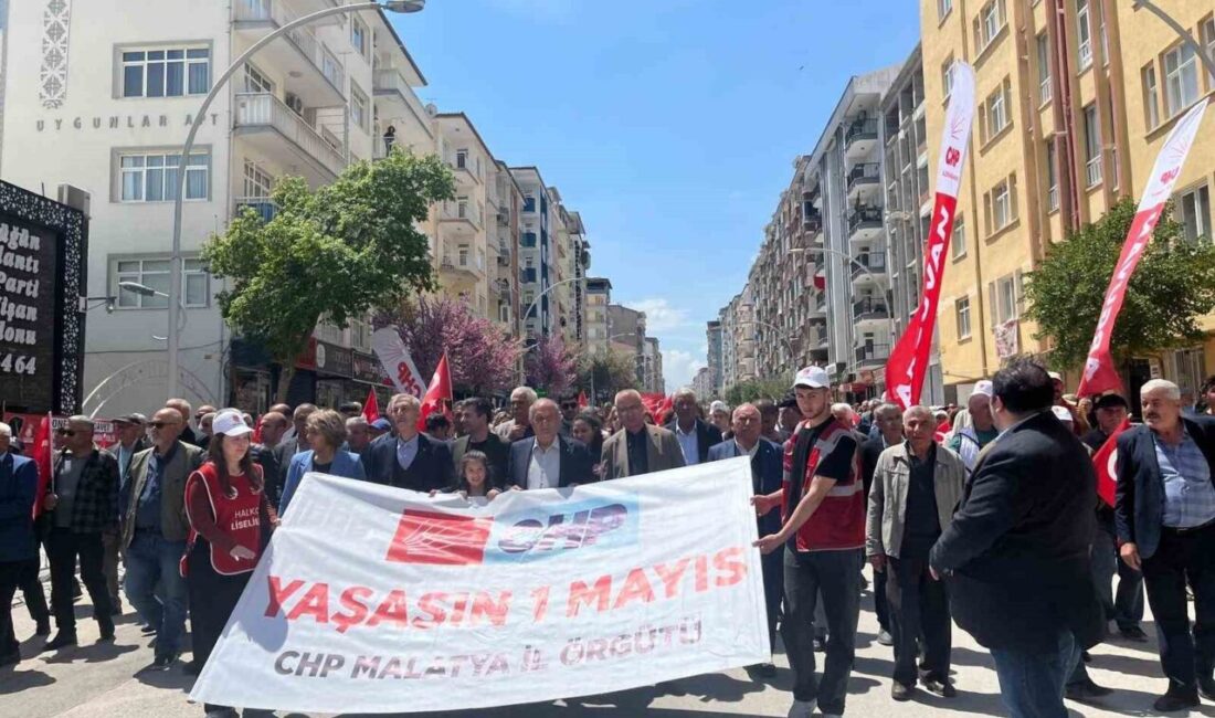 Malatya’da 1 Mayıs Emek ve Dayanışma Günü, siyasi parti ve