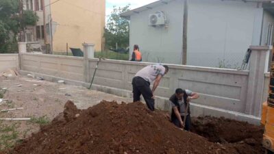 Malatya’da yürütülen altyapı çalışması sırasında iş makinesinin doğalgaz borusuna zarar